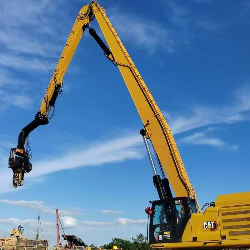 customized excavator piling arm 22.5m for building construction operation excavator arm CAT335