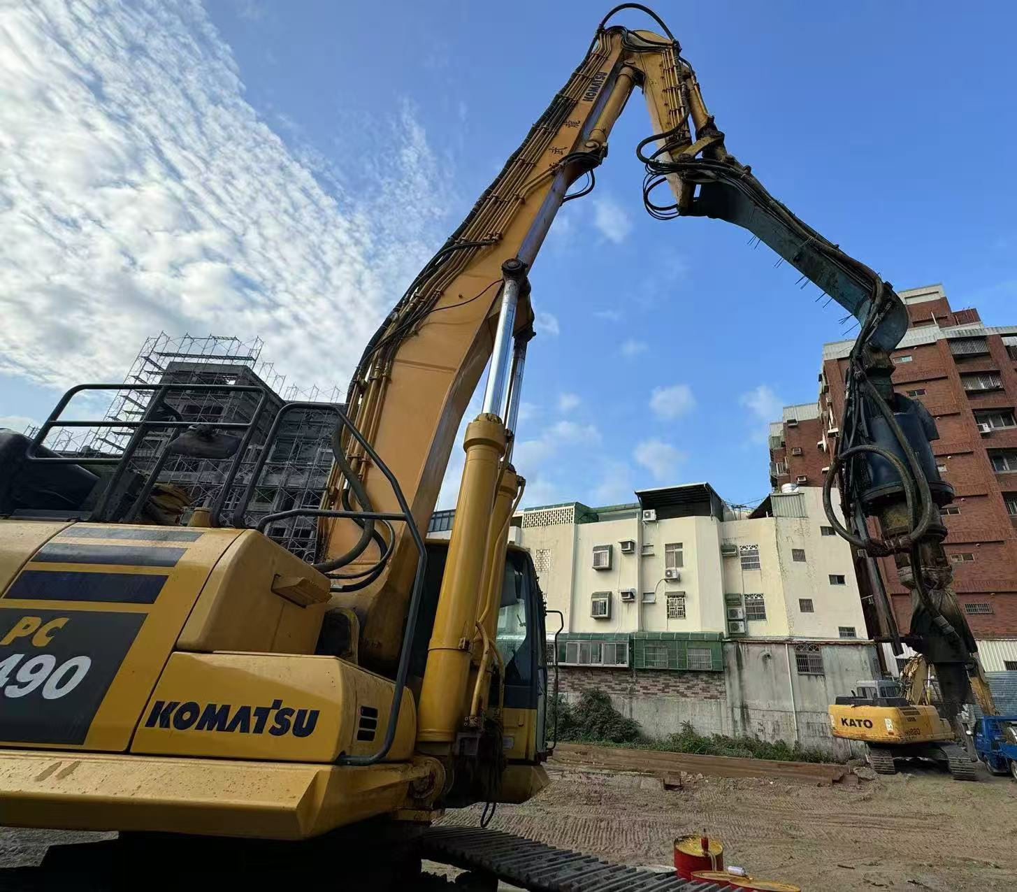 PC490 打桩臂重型液压挖掘机建筑设备可定制