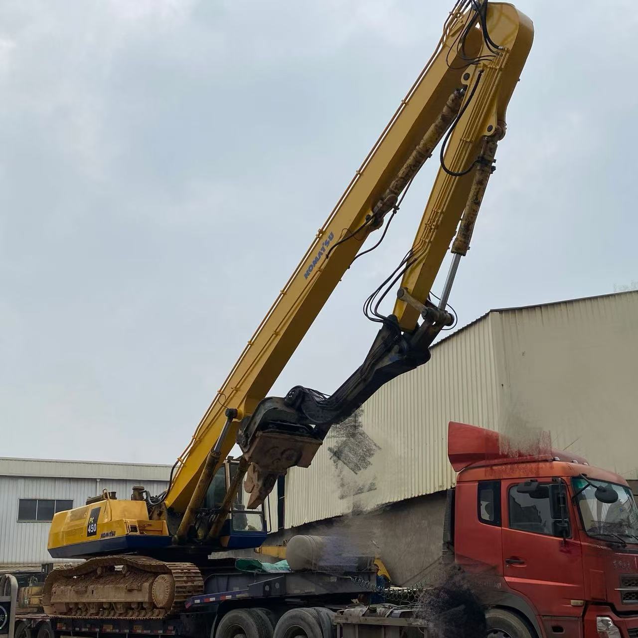 PC450 Heavy Duty Customizable Excavator Piling Arm for Foundation Engineering Factory Direct