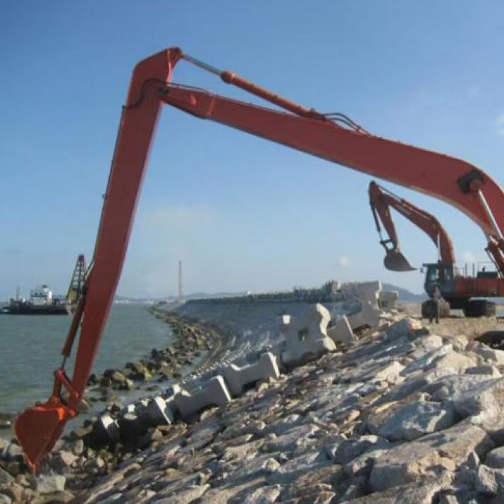 Long Reach Arm for ZX350 Perfect Solution for River Dredging and Foundation Work Factory Direct